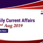 Current Affairs Today 22nd August 2019