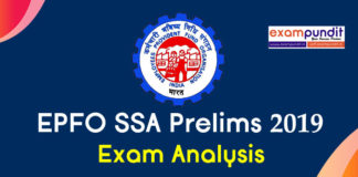 EPFO SSA Exam Analysis 2019