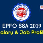 EPFO SSA Salary 2019