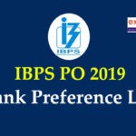 IBPS PO Preference List 2019