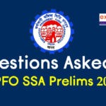 Questions Asked in EPFO SSA Prelims 2019