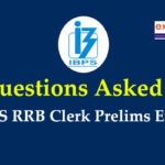 Questions in IBPS RRB Clerk Prelims 2019