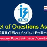 Questions Asked in IBPS RRB PO Prelims 2019