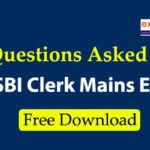 Questions Asked in SBI Clerk Mains 2020