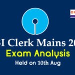 SBI Clerk Mains Exam Analysis 2019