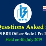 Questions Asked in IBPS RRB PO Prelims 2019