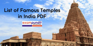 Famous Temples in India PDF