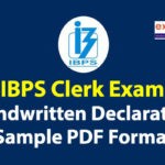 Handwritten Declaration for IBPS Clerk 2021