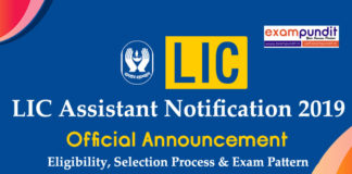 LIC Assistant Notification 2019