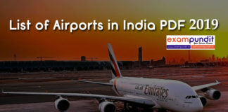 list of airports in india pdf