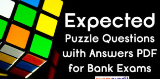 Puzzle Questions with Answers PDF