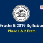 RBI Grade B 2019 Syllabus PDF