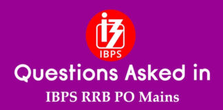 Questions Asked in IBPS RRB PO Mains 2021