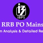 IBPS RRB PO Mains Exam Analysis 2019