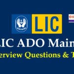 LIC ADO Interview Questions PDF