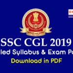 SSC CGL 2019 Syllabus PDF