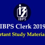 IBPS Clerk 2019 Study Material PDF