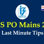 IBPS PO Mains Last Minute Tips 2019
