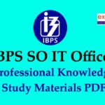 IBPS SO IT Officer Study Material PDF