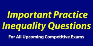 Inequality Questions and Answers PDF Download