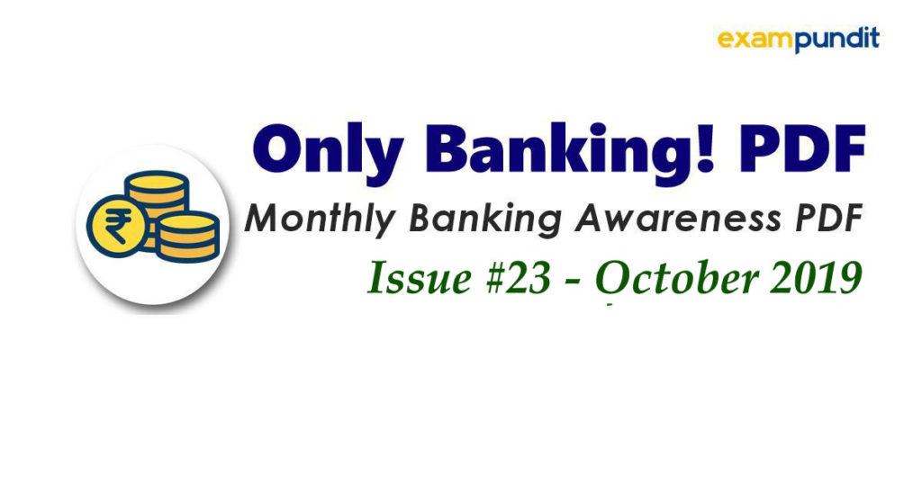 Monthly Banking Awareness PDF October 2019