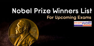 Nobel Prize Winners List 2019
