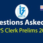 Questions Asked in IBPS Clerk Prelims 2019