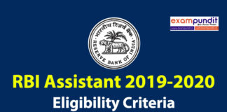 RBI Assistant Eligibility Criteria 2019-2020