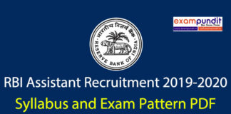 RBI Assistant Syllabus and Exam Pattern PDF