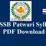 RSMSSB Patwari Syllabus and Exam Pattern PDF Download