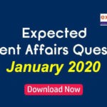 Expected Questions from January 2020 Current Affairs