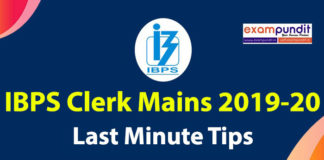 Last Minute Preparation Tips for IBPS Clerk Mains