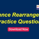 Sentence Rearrangement Questions PDF