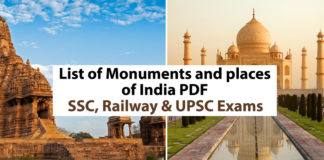 List of Monuments and places of India PDF