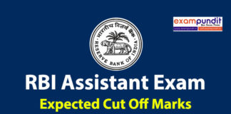 RBI Assistant Expected Cut Off 2020