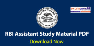 RBI Assistant Mains 2020 Study Material PDF