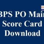 ibps po mains score card