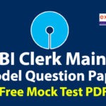 SBI Clerk Mains 2021 Model Question Paper