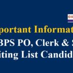 ibps so, po and clerk waiting list