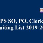 ibps so, po and clerk waiting list