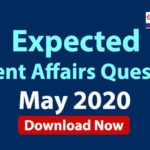 Expected Questions from May 2020 Current Affairs