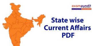 State wise Current Affairs 2020 PDF