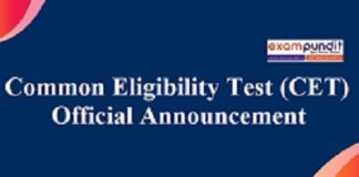Common Eligibility Test 2021 (CET)