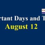 Important Days and Theme – August 12