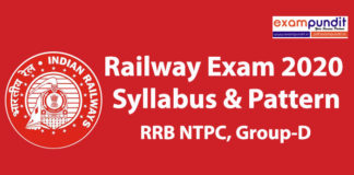 Railway Exam Syllabus and Pattern