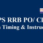 ibps rrb po and clerk exam instructions