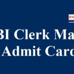 sbi clerk mains admit card