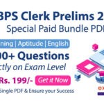 Bundle PDF IBPS Clerk Pre 2020 EP