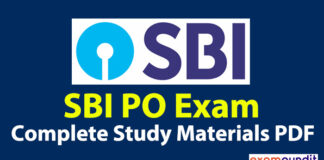 SBI PO 2020 Study Material PDF Download