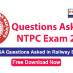 Questions Asked in RRB NTPC Exam